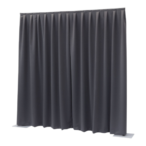 WENTEX® Pipe & Drape Dimout gordijn 300x400cm (bxh) 260 gram/m² geplooid - donkergrijs WENTEX® Pipe & Drape Dimout gordijn 300x400cm (bxh) 260 gram/m² geplooid - donkergrijs