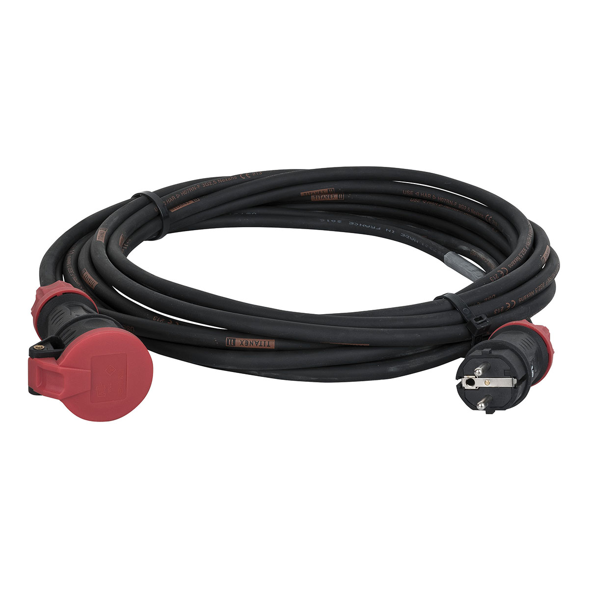 Titanex Extension Cable Schuko/Schuko with PCE 20m, 3x2,5mm Titanex Extension Cable Schuko/Schuko with PCE 20m, 3x2,5mm