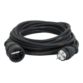 Titanex neopreen verlengkabel Schuko/Schuko met PCE 3x 1,5 mm² - 25 meter