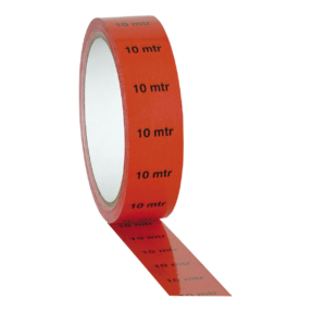 Showgear Vloermarkering Tape 33m rol 25mm rood 10m indicator