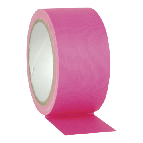 Nichiban® Fluor Gaffa Tape 25m rol 50mm roze