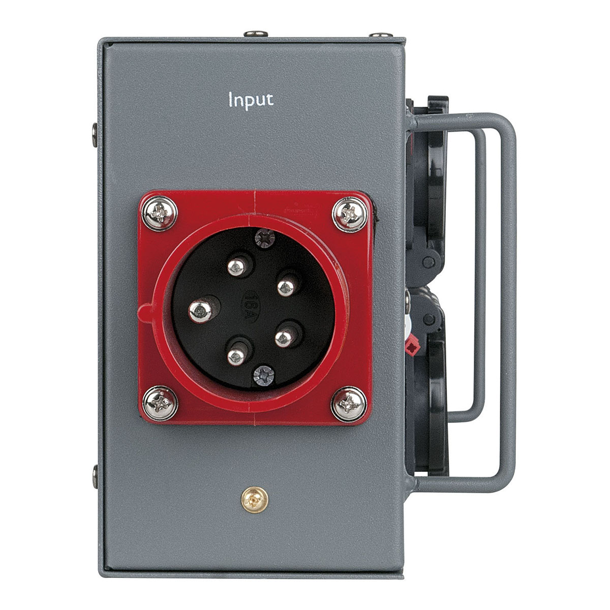 Showgear Powersplit 16 krachtstroomverdeler CEE 16A naar 6x Schuko en CEE 16A uitgang Showgear Powersplit 16 krachtstroomverdeler CEE 16A naar 6x Schuko en CEE 16A uitgang