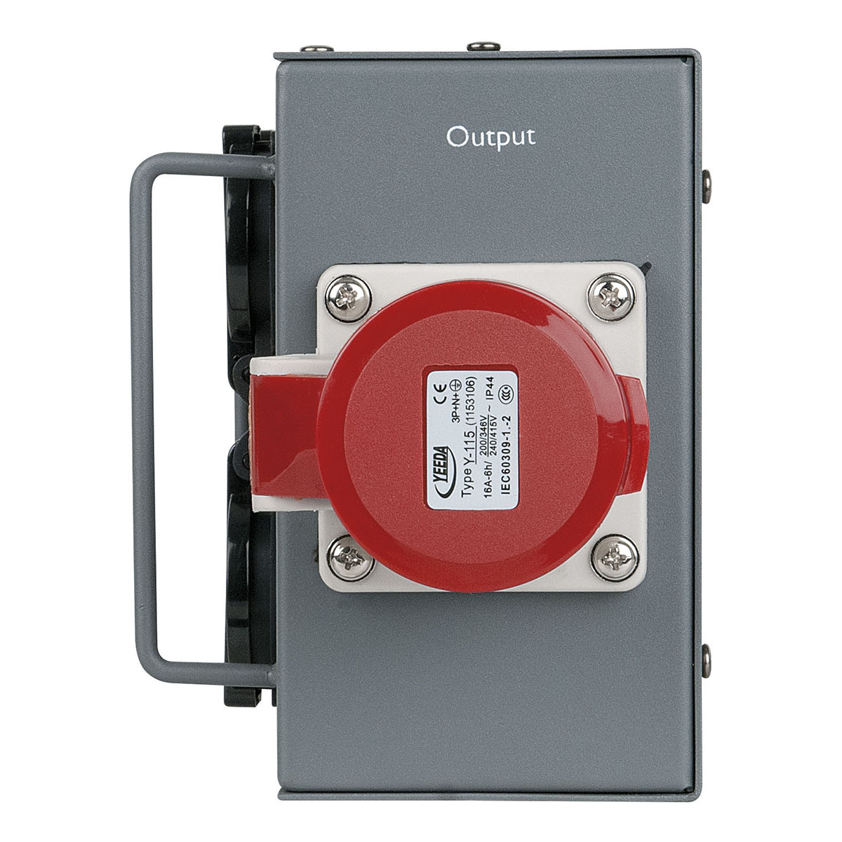Showgear Powersplit 16 krachtstroomverdeler CEE 16A naar 6x Schuko en CEE 16A uitgang Showgear Powersplit 16 krachtstroomverdeler CEE 16A naar 6x Schuko en CEE 16A uitgang