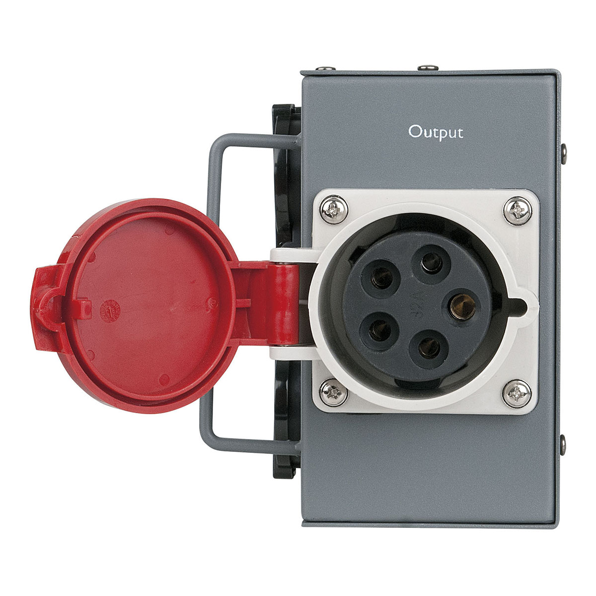 Showgear Powersplit 32 krachtstroomverdeler CEE 32A naar 6x Schuko en CEE 32A uitgang Showgear Powersplit 32 krachtstroomverdeler CEE 32A naar 6x Schuko en CEE 32A uitgang