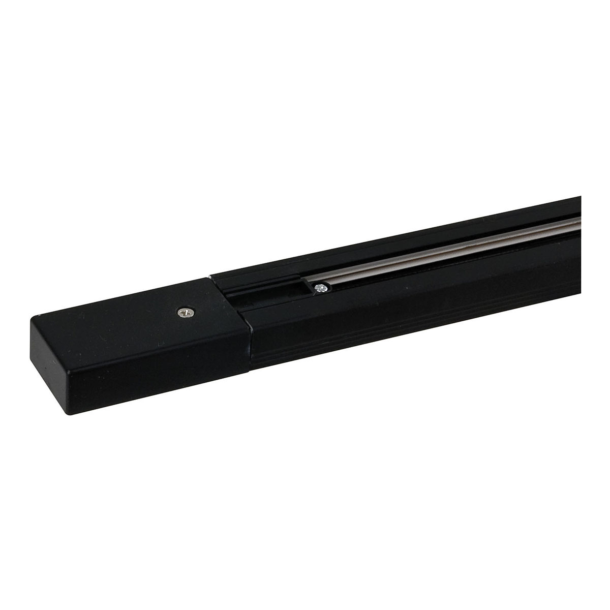 Artecta 1-fase spanningsrail 200 cm - zwart (RAL9004) Artecta 1-fase spanningsrail 200 cm - zwart (RAL9004)