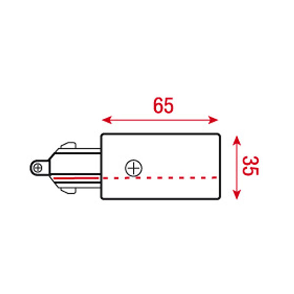 Artecta 1-fase input voedingsconnector zilver (RAL9006) Artecta 1-fase input voedingsconnector zilver (RAL9006)