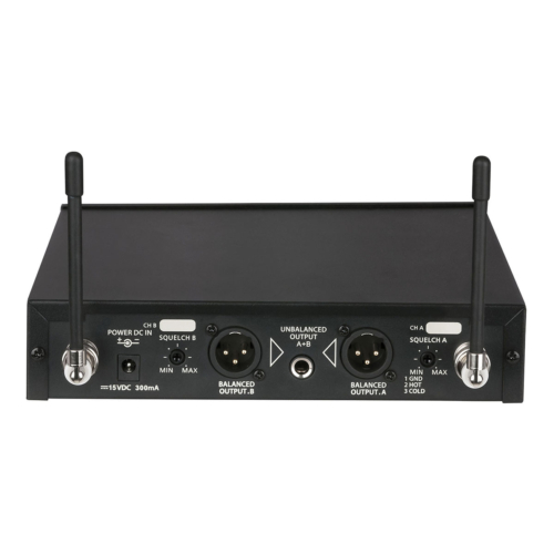 DAP COM-42 Draadloos UHF handheld microfoon systeem - 2-kanalen