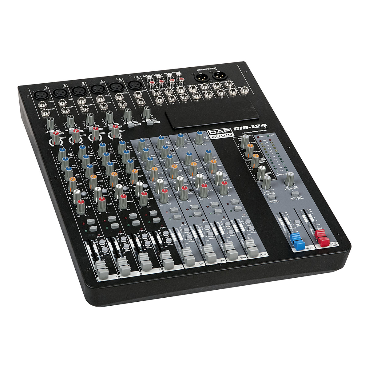 DISCONTINUED - #DAP GIG-124C Mixer 12 kanalen met dynamiek DISCONTINUED - #DAP GIG-124C Mixer 12 kanalen met dynamiek