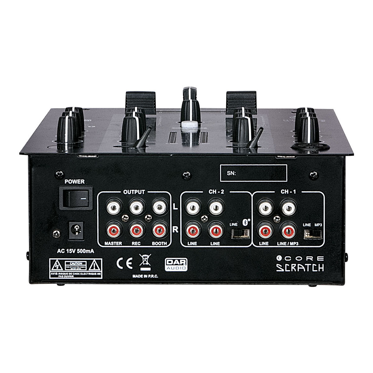 DAP CORE Scratch - DJ-mixer 2-kanalen DAP CORE Scratch - DJ-mixer 2-kanalen