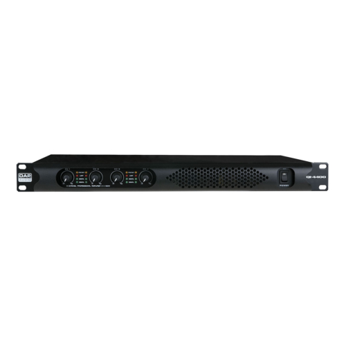 DAP Qi-4400 Installatie Versterker 4-kanalen 4x 400W - 19 inch 1HE