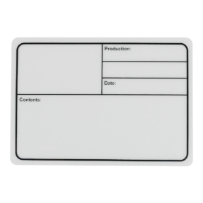 Showgear flightcase label zelfklevend 127x177mm