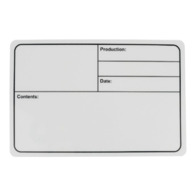 Showgear flightcase label zelfklevend 190x290mm