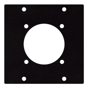 Showgear Chassis panel 2 segments Schuko