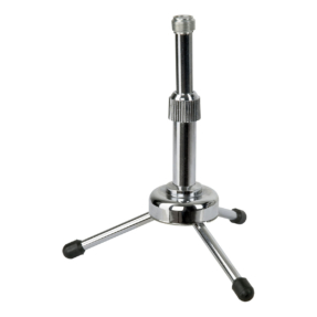 Showgear Mini Desk Mic. Stand Chroom, 15-20 cm