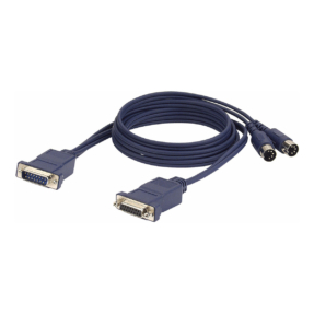 DISCONTINUED - #DAP FC07 verloopkabel 2x SUB-D 15-pin naar Midi in/uit - 1,5 m