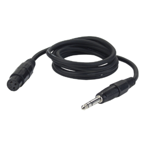 DAP FL03 verloopkabel XLR female 3-pin naar Jack male stereo - 1,5 m