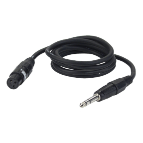 DAP FL03 verloopkabel XLR female 3-pin naar Jack male stereo - 6 m