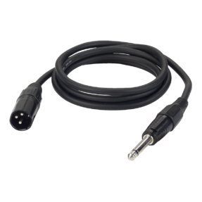 DAP FL13 verloopkabel  XLR male 3-pin naar Jack male mono - 1,5 m