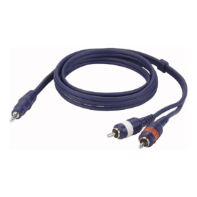 DAP Stereo Mini Jack - 2 RCA Tulp Male 3m