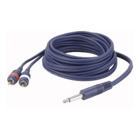 DAP Mono Jack - 2 RCA Tulp Male 1,5m