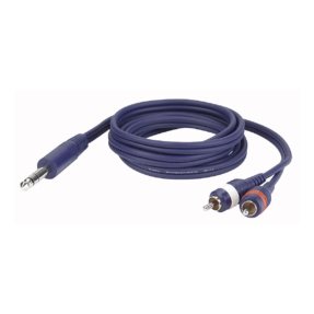 DAP Stereo Jack - 2 RCA Tulp Male 1,5m