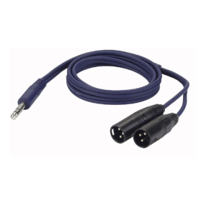 DAP Stereo Jack - 2 XLR Male 3p 1,5m