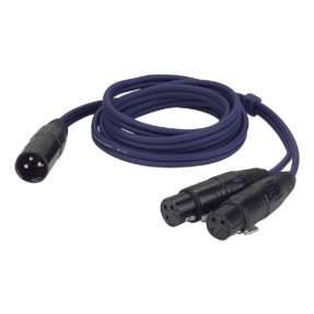 DAP XLR Male 3p - 2 XLR Female 3p 1,5m