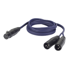 DAP XLR Female 3p - 2 XLR Male 3p 1,5m
