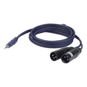 DAP Stereo Mini Jack- 2 XLR Male 3p 1,5m