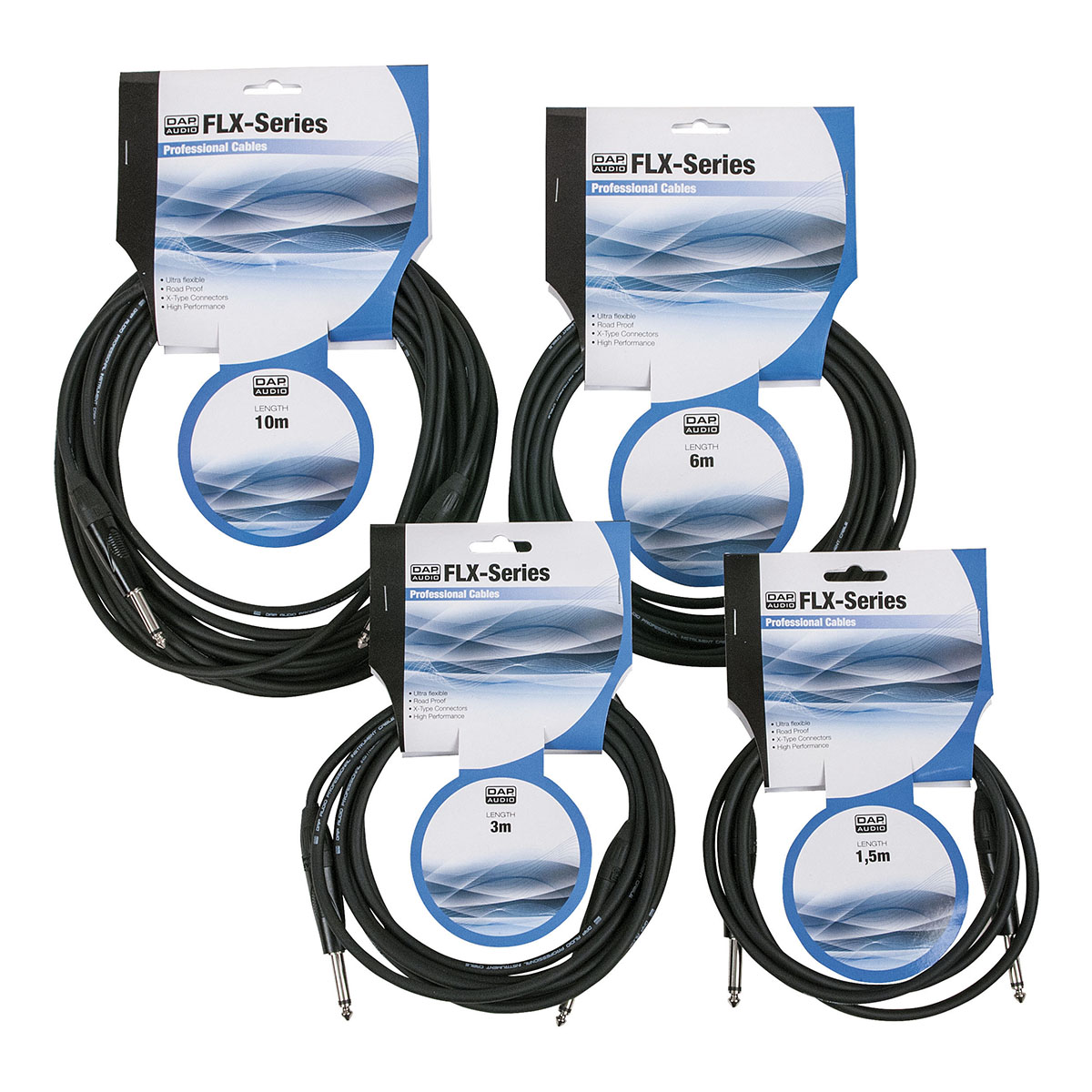 DAP PRO FLX05 Jack male mono instrumentkabel ongebalanceerd - 6 m DAP PRO FLX05 Jack male mono instrumentkabel ongebalanceerd - 6 m