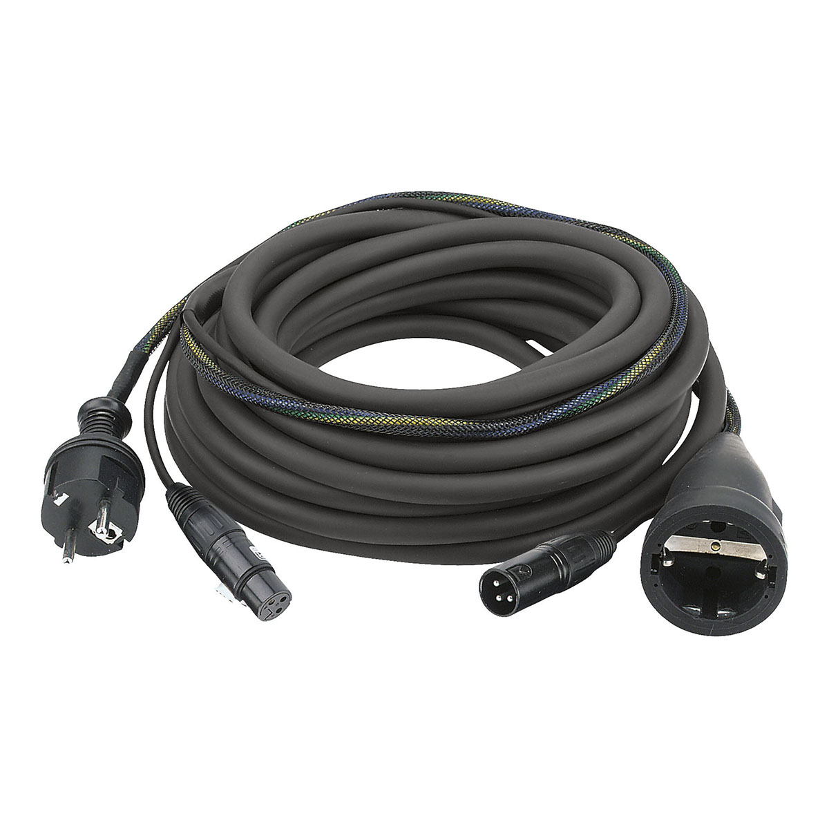 DAP FP09 Audio Power / Signaal combikabel zwart - 15 m DAP FP09 Audio Power / Signaal combikabel zwart - 15 m