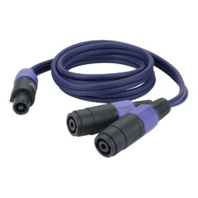 DAP FS13 luidsprekerkabel verloopkabel 2x SpeakON female naar 1x SpeakON male - 1,5 m