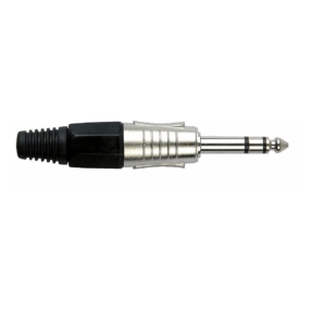 DAP Stereo Jack plug, nikkel behuizing
