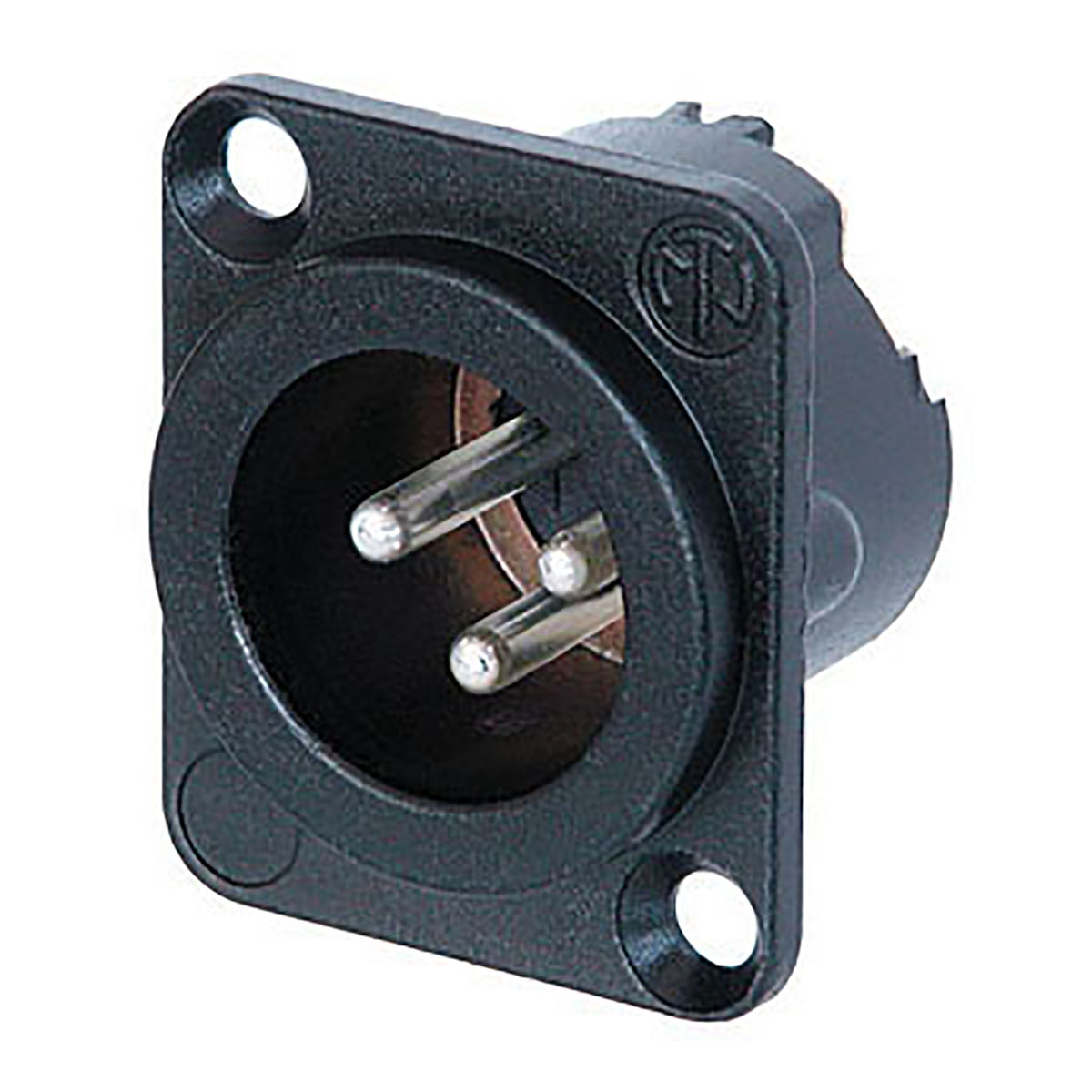 Neutrik® NC3MD-LX-BAG XLR 3p. Chassis Male zwart Neutrik® NC3MD-LX-BAG XLR 3p. Chassis Male zwart