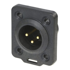 Neutrik® NC3MDX-TOP - 3-polige male chassisconnector IP65 X-TOP series Neutrik® NC3MDX-TOP - 3-polige male chassisconnector IP65 X-TOP series
