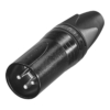 Neutrik NC3MXX-BAG XLR 3p. Connector Male Zwarte metalen behuizing, zilveren contacten