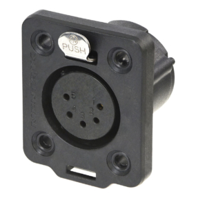 Neutrik® NC5FDX-TOP - 5-polige female chassisconnector IP65 X-TOP series Neutrik® NC5FDX-TOP - 5-polige female chassisconnector IP65 X-TOP series