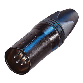 Neutrik® NC5MXX-BAG XLR 5p Male connector zilveren contactpunten, nikkelen behuizing Neutrik® NC5MXX-BAG XLR 5p Male connector zilveren contactpunten, nikkelen behuizing