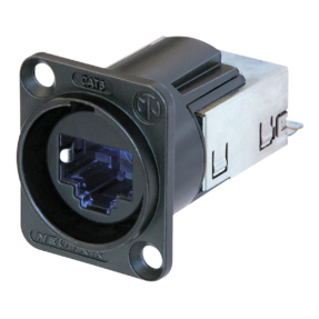 Neutrik® NE8FDY-C6-B etherCON CAT6 D-vormige CAT6-paneelconnector zwart IP65
