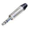 Neutrik® NP3X Stereo Jack plug, nikkelen behuizing