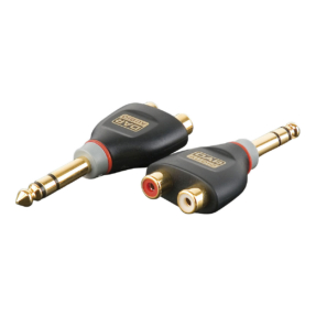 DAP XGA18 - Verloop-plug Jack male stereo naar 2x RCA female