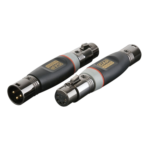 DAP XGA30 - Verloop-plug XLR male 3-pin naar XLR female 5-pin
