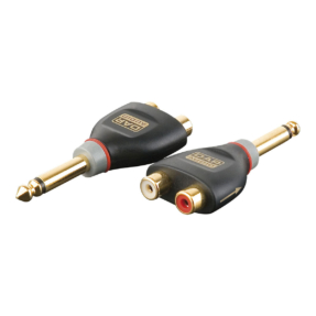 DAP XGA41 - Verloop-plug Jack male mono naar 2x RCA female