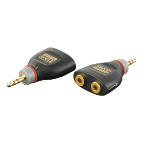 DAP XGA44 - Stereo verloop-plug 2x Mini-jack female naar Mini-jack male