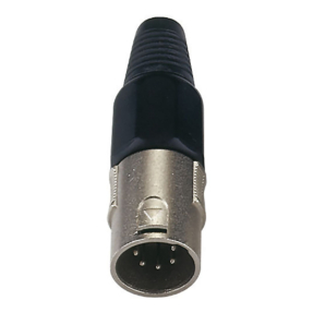 DAP XLR 5p. Connector Male Zwarte einddop