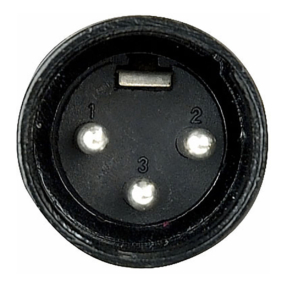 DAP XLR 3p. Connector Male, Black housing Zwarte einddop