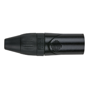DAP XLR 3p. X-type Male Zwarte einddop