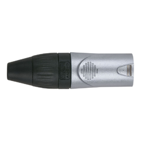 DAP XLR 3p. X-type Male Zwarte einddop