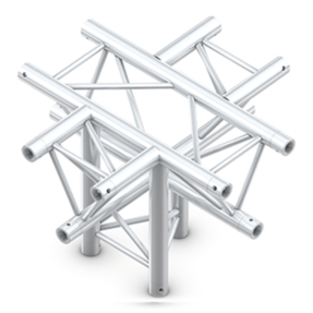 Milos ACM53 truss driehoek deco 5-weg kruis apex down