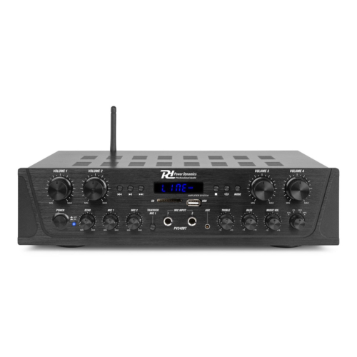 Power Dynamics PV240BT stereo versterker 4-kanalen met Bluetooth - 4x 100W